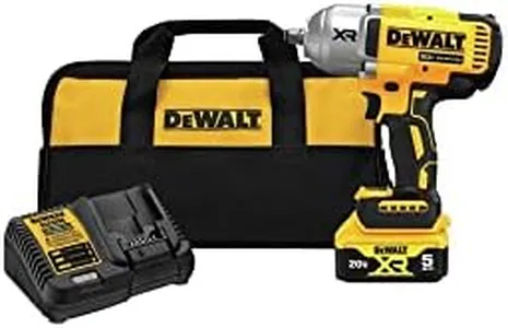 DEWALT 20V MAX Cordless Impact Wrench Kit, 20V MAX, 1/2" Hog Ring With 4-Mode Speed, Includes Battery, Charger and Kit Bag (DCF900P1)