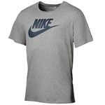 Nike Men's Futura Icon Short Sleeve T-shirt - Carbon Heather/Carbon Heather/Obsidian, Medium