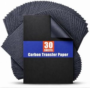Carbon Paper for Tracing Graphite Transfer-Paper - PSLER 30 Pcs Black Graphite Paper for Tracing Drawing Patterns on Wood Projects Canvas Fabric Artist Lettering Sketch Drawing A4 8.27 X 11.81 Inch