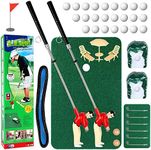 Wassteel Mini Golf Toys for Kids - Funny Gifts, Retirement Gift - Two Mini Golfers for Parent-Child Interaction - Fun Play Indoor Games - Family Game for 6-9 Year Old Boys & Girls (2*Red)