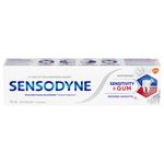 Sensodyne Sensitivity and Gum Whitening Toothpaste, Strengthens Protects and Whitens Sensitive Teeth, 75 mL (Packaging May Vary)