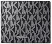 Michael Kors Men's Hudson Billfold Wallet with Passcase, Black Signature, One Size