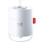 Ultrasonic Mini Humidifier, 500ml Mist Humidifier, Humidifier For Baby,Humidifiers For Plants, Air Humidifier with Night Light, Usb Desktop Humidifier,Humidifier For Bedroom Nursery Office Gym(White)