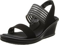 Skechers Women's Rumblers Sci Fi Sling Back Sandals, Black Mitobuck/Gore/Trim, 5 UK