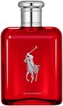 RALPH LAUREN FRAGRANCES Polo Red - Eau de Parfum - Men's Cologne - Woody & Spicy - With Ginger, Sage, and Cedarwood - Medium Intensity - 4.2 Fl Oz