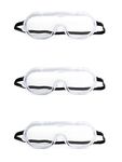 Nibiru Anti Fog Glasses protection eye allergy Safety Clear Glasses Goggles Eye Protection Personal Equipment Anti-fog Transparent Medical Protective Glass (PACK OF 3)