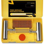 AUTOWN Tire Repair Kit with Plugs Fix Punctures & Plug Flats with Ease - Heavy Duty Flat Tire Puncture Repair Kit for Car, Motorcycle, ATV, UTV, RV, Trailer, Tractor, Jeep, Etc