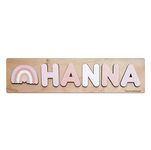 Wooden toys for toddlers 1-3 Personalized Name Puzzles for Baby Girl and Little Boy Busy Board with Butterfly Kid Gift