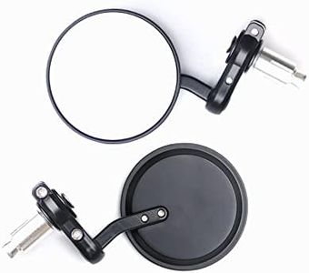 WTZMOTO 7/8” Hollow Bar End Mirrors for motorcycle，Side Mirrors Aftermarket Parts Compatible with Rizoma, crg, Scooter, Cafe Racer, Moped, Ducati, Suzuki, Honda Grom CB600F Hornet CB1000R CB1300