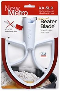 New Metro KA-5LR Original Beater Blade Works w/Most KitchenAid 5 Qt Bowl-Lift Stand Mixers, Red