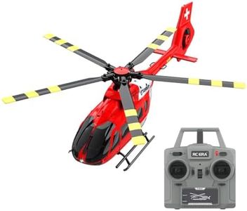 Aetheria C190 RC Helicopter, 2.4G 6CH Remote Control H145 Aircraft Model with Brushless Motor, 6G/3D Stunt Copter Model for Adults-1:30 Scale (RTF Version/Red White)