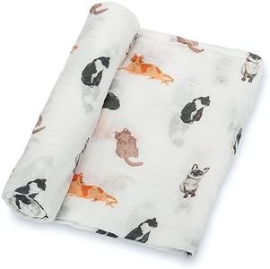 LollyBanks Muslin Swaddle Blanket | 100% Cotton | Newborn and Infant Blanket | Large 47 x 47 inches for Girls | Light Weight and Breathable |
