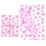 30pcs Dog Paw Tissue Paper, 20x14in Cute Paw Print Tissue Paper Gift Wrap Paper Puppy Paws Tissue Paper Sheets for Gift Packaging Wedding Birthday Party Supplies(Pink)