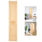 BlueHome 2-Panel Solid Pine Interior Door Slab (18x80 in), Square Top, Double Hip Panel, DIY Assembly, Solid Barn Door, Pine Core Slab, DIY Unfinished, Apply to Rooms & Storage Closet