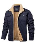 MAGCOMSEN Winter Jacket Men Casual Jacket With Pockets Denim Jacket For Men Cropped Cargo Jacket Mens Cotton Corduroy Jacket