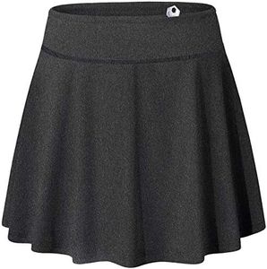 Blevonh Summer Skirts for Women,Plus Size Skorts with Legging Ladies Quick-Dry Golf Tennis Skirt Short Womens Breathable Running Athletic Pleated Skort Dark Grey 2XL