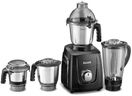 Sujata MG03 Mixer Grinder|1000 Watts Double Ball Bearing Motor|25000 RPM|Non-Stop 90 Mins Running|4 Jars including 1750ml Blender with Coconut Milk Extractor, 1500ml, 1000ml, 500ml Jar| (Black)