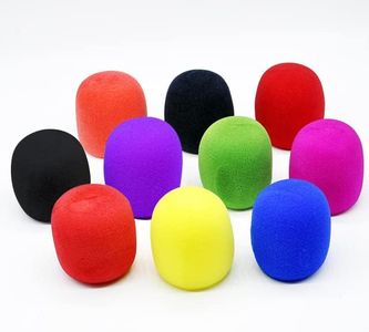 Microphone Windscreen, Colorful Mirophone Covers, Headset Windscreen,Mic Foam Covers for Varity of Headset,Colorful,10pack