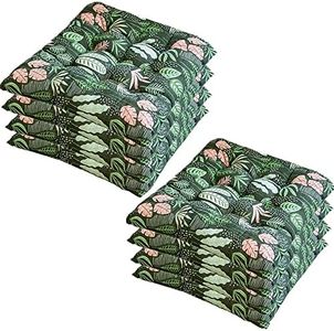 YGMXZL Coussin pour Chaise,galettes de Chaise 45x45,Coussins de Chaise de Jardin,Confortable et coloré pour l'intérieur et l'extérieur (Set de 8, S)