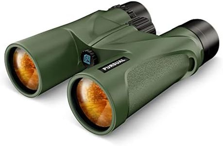 PURSUAL 10x42 HD Binoculars, High Power, Compact, Waterproof Binoculars for Adults & Kids with BAK-4 Prisms FMC Lens, For Bird Watching, Sports, Concerts, Travel, Fogproof, Shockproof & Dustproof