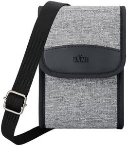 KIWIFOTOS Bolsa compacta para cámara, funda de viaje, bolsa de hombro para cámara SLR/cámara digital sin espejo y lentes para Canon, Nikon, Sony, Fujifilm, Ricoh con correa para el hombro (gris),