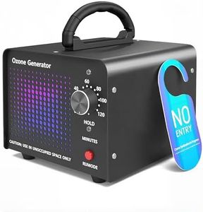 HHGM 48,000mg/h High Capacity Ozone Machine, Commercial Industrial Air Purifier, Ionizer & Deodorizer Ozone Odor Eliminator Suitable for Home, Car, Offices, Basements, Pets, Smoke, Farms