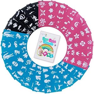 Maydear 180PCS Face Painting Stencils for Kids – Reusable, Soft & Easy to Use, Perfect for School Events, Birthdays, Halloween & Christmas