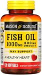 Mason Natural Fish Oil, 1,000 mg, 120 Softgels