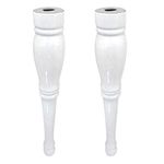 Kingston Brass VPB136P Imperial Basin Console Pedestal 2 Pcs/Set, White