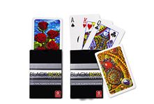 Black Box Premium Black Box Plastic Playing Cards (Set of 2),Waterproof, Bridge Size