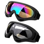 2 Ski Goggles Snowboard Goggles Motorcycle Combat Goggles UV Protection