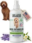 We Love Doodles Dog Detangler Spray - Leave-in Conditioner for Dogs - Dog Detangling Spray - Dematting Spray for Dogs - Tangle Remover - Made in The USA (Lavender)