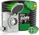 RVINGPRO 30 Amp Generator Cord 50FT