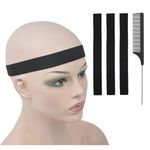 Wig Edge Elastic Band with Adjustable Elastic Band Fashion Headbands for Making Wig Non-Slip Band Elastic Band (3 Pcs Width 1 inch/2.5cm)