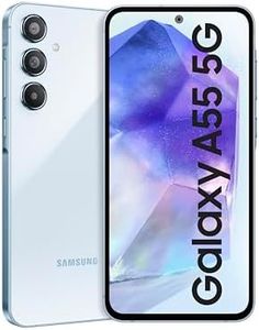 Samsung Galaxy A55 5G (Awesome Iceblue, 8GB RAM, 256GB Storage) | Metal Frame | 50 MP Main Camera (OIS) | Nightography | IP67 | Corning Gorilla Glass Victus+ | sAMOLED with Vision Booster