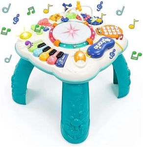 Fajiabao Juguetes Niños 1 año- Mesa Actividades Bebe Juguete Bebes Niña 1 2 años Regalo Instrumentos Musicales Infantiles con Sonidos y Luces Educativos Regalos para Niños Niñas 1 2 años 9 12 Meses