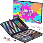 GirlZone Ultimate Art Set for Girls, 118-Piece Awesome Arts and Crafts Kit for Kids, Fun Girls Toys Age 7 Set & Kids Creative Set, Great Gift Idea