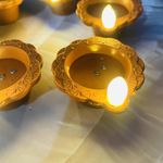 Glow Collection Premium LED Diwali Diyas – Handmade Clay Lamps with Flameless Tealights for Pooja, Festive Home Décor, and Gifting – Safe, Battery-Operated Festival Lights (Brown, Pack of 36)