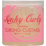 2 X Kinky-Curly, Original Curling Custard, Natural Styling Gel, 8 oz - 2 PACK