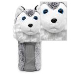 CALANDIS Golf Club Headcover Wood Head Cover Golf Sports for 460Cc Driver Gray White