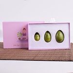 Yoni Egg Jade Eggs for Kegel Exercise Massage Wand Yoni Eggs Gift Boxes Set Natural St Crystal Drill Helu Jade Egg Ball Kegel Exercise,3 Pcs Set