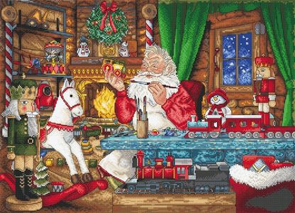 Wizardi LetiStitch Counted Cross Stitch Kit Getting Ready for The Christmas L8074