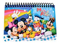 (Mickey & Friends Blue) - Disney Authentic Licenced Spiral Autograph Book Memo Notepad