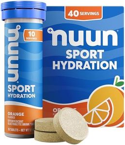 Nuun Sport: Electrolyte Drink Tablets, Orange, 10 Count (Pack of 4)