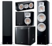 Yamaha NS555 Series 5.1 Channel Speaker Bundle, Black