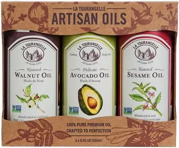 La Tourangelle, Favorites Trio of Oils - Roasted Walnut Oil, Avocado Oil, Toasted Sesame Oil, Gift Set, 8.45 fl oz (Set of 3)