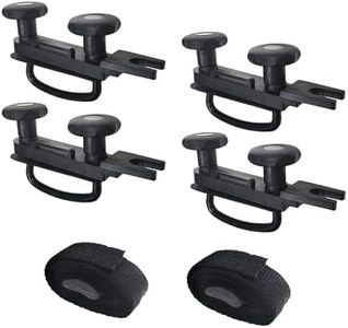 Universal Roof Box U-Bolt Clamps Cargo Carrier Roof Rack Bracket Kit Van Mounting Fitting Kit 85mm Internal Width 40mm Thick Luggage Rack Adjustable U Bolt Quick Release Latch for Roof Box Hardware