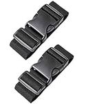 [2 Packs] Luggage Suitcase Straps, elloLife Upgraded Widened Adjustable(180cm x 5cm) Suitcase Belts for Travel Security, Handbags, Luggage, Totes, Briefcases, Carts, Wheeled Luggage etc.