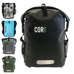 COR Surf Waterproof Dry Bag Backpack Rucksack 25L and 40L with Padded Laptop Sleeve (40L, Black)