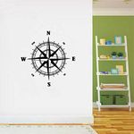 Decal O Decal Vinyl ' Direction Compass ' Wall Stickers, Multicolor